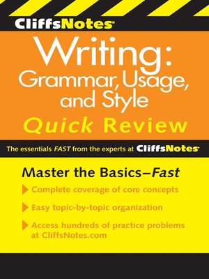 cover image of CliffsNotes Writing